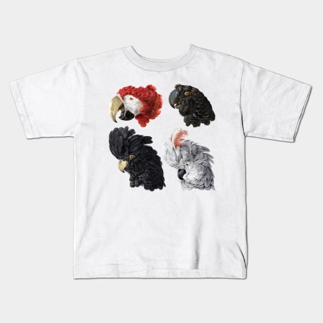 Bird head illustration Kids T-Shirt by Mako Design 